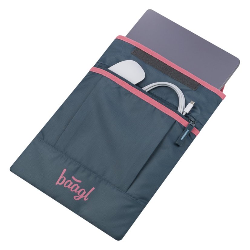BAAGL Obal na notebook Logo růžový GRS - Baagl