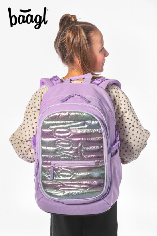 BAAGL Školský batoh Core Lavender - Baagl