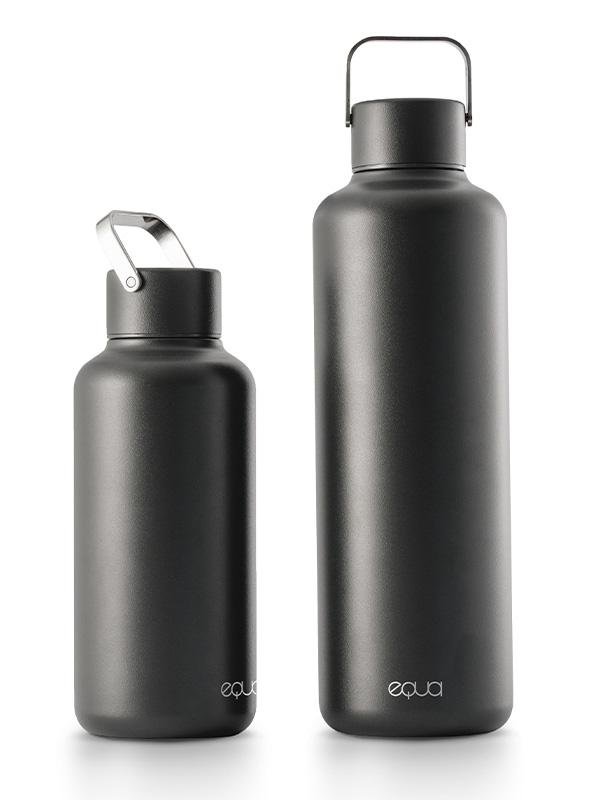 Nerezová láhev na pití Equa Timeless Dark 600 ml