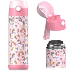 Dětská nerezová termoláhev na pití JARLSON MALI Unicorn 500 ml