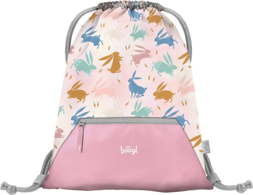 BAAGL SET 5 Zippy Bunny: aktovka, penál, sáček, zástěra, peněženka - Baagl