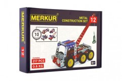 Stavebnice MERKUR 012 Odtahové vozidlo 10 modelů 217ks v krabici 26x18x5cm - Merkur Toys