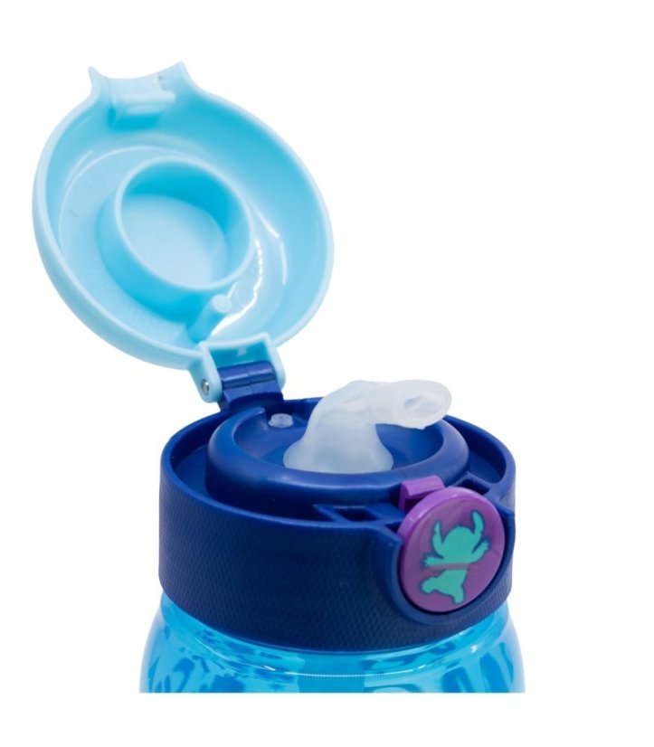 Dětská láhev na pití Stitch Drawing 510 ml s brčkem