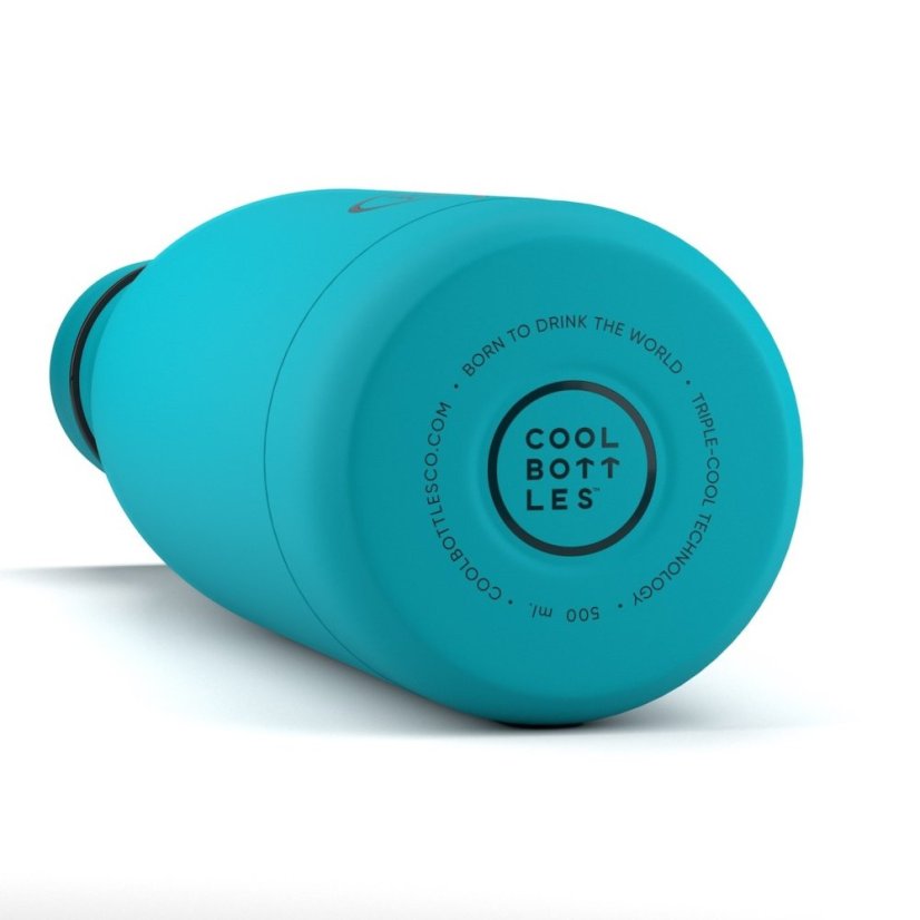 Nerezová termolahev COOL BOTTLES Vivid Turquoise třívrstvá 500 ml
