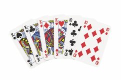 Poker společenská hra karty v papírové krabičce 6x9cm - Hrací karty, s.r.o.