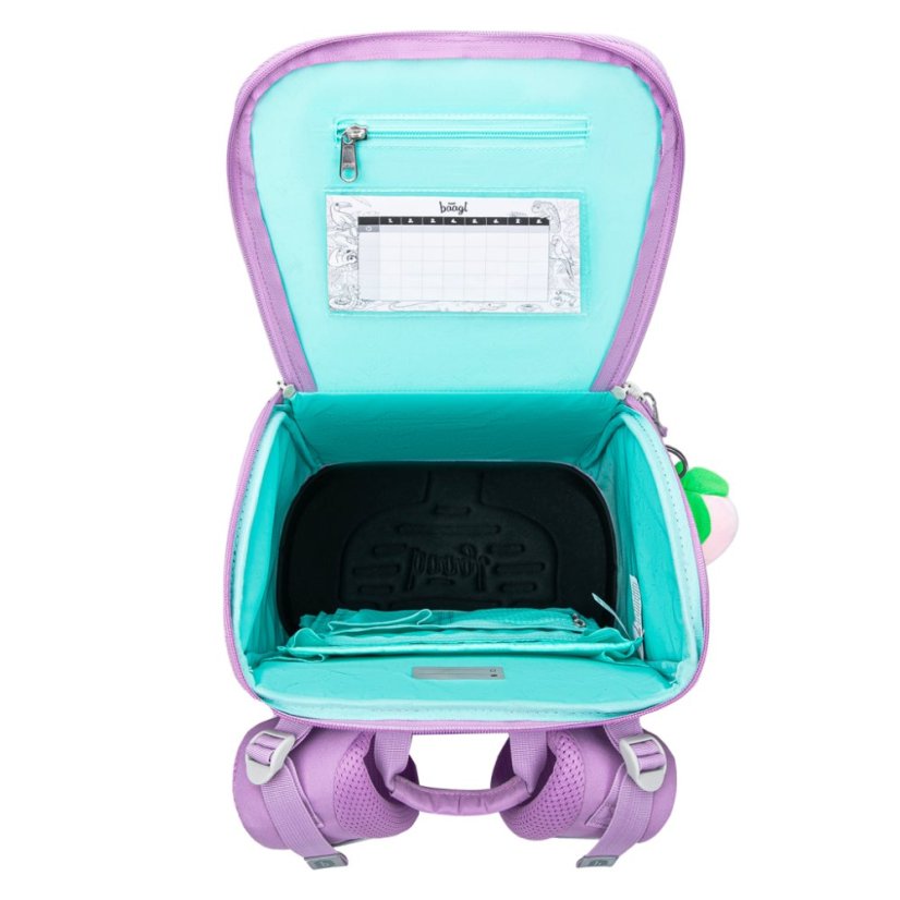 BAAGL SET 5 Zippy Lavender: aktovka, penál, sáček, zástěra, peněženka - Baagl