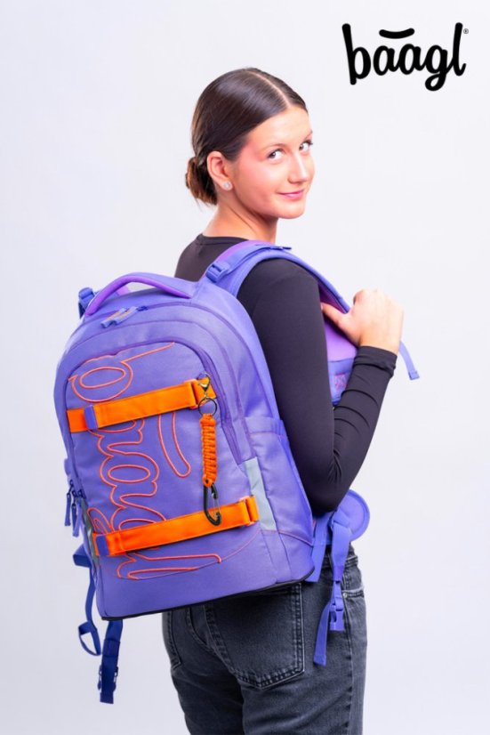 BAAGL Školní batoh Skate Max Orange GRS - Baagl