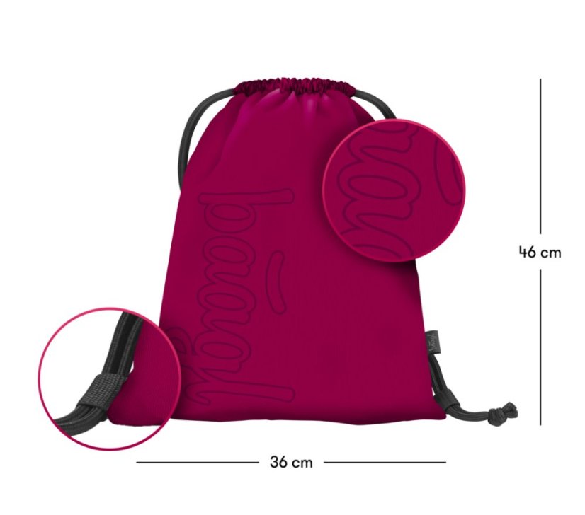 BAAGL SADA 3 Coolmate Ruby: batoh, peračník, vrecko - Baagl