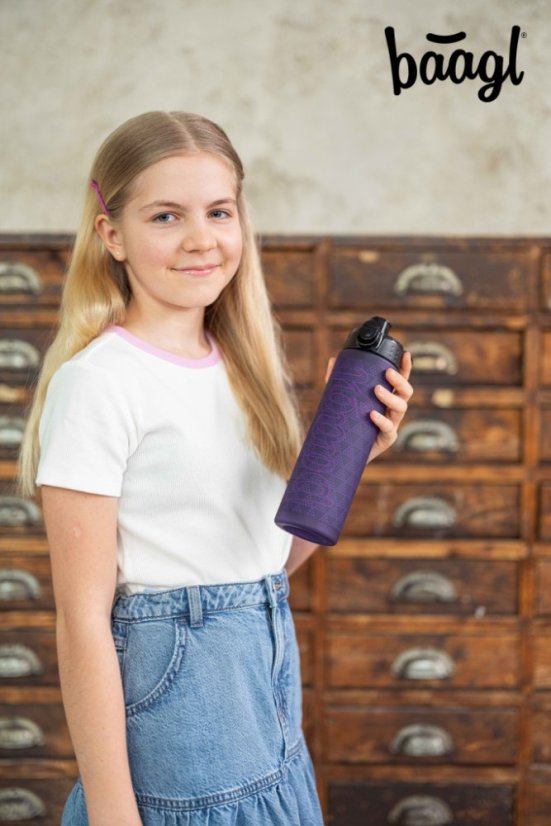 BAAGL Tritanová láhev na pití Plum, 700 ml - Baagl