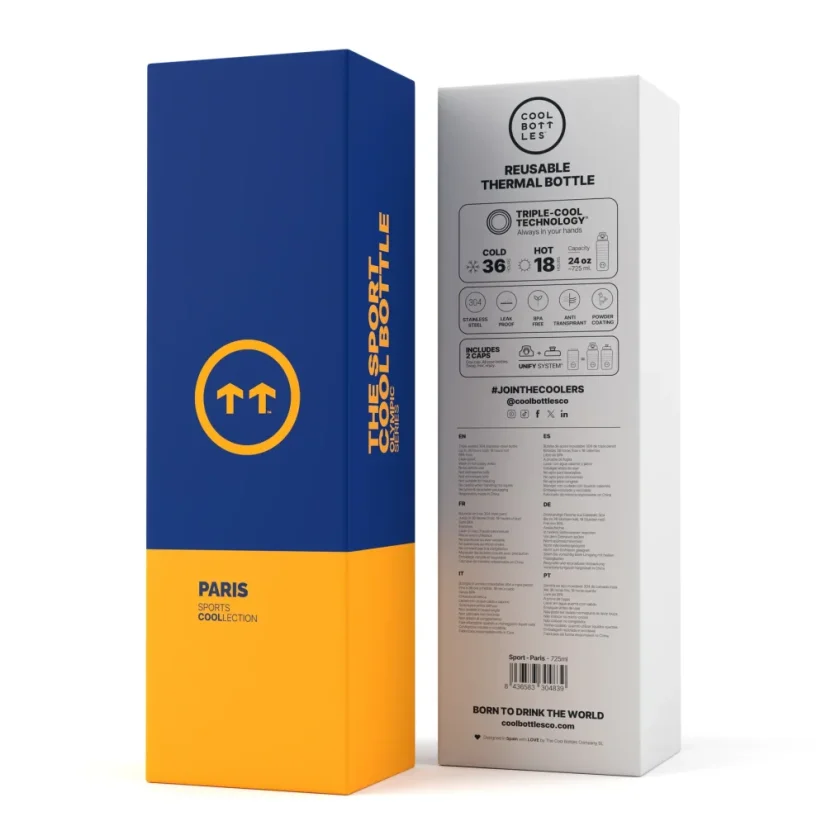Nerezová termolahev Cool Bottles Sport Paris 725 ml