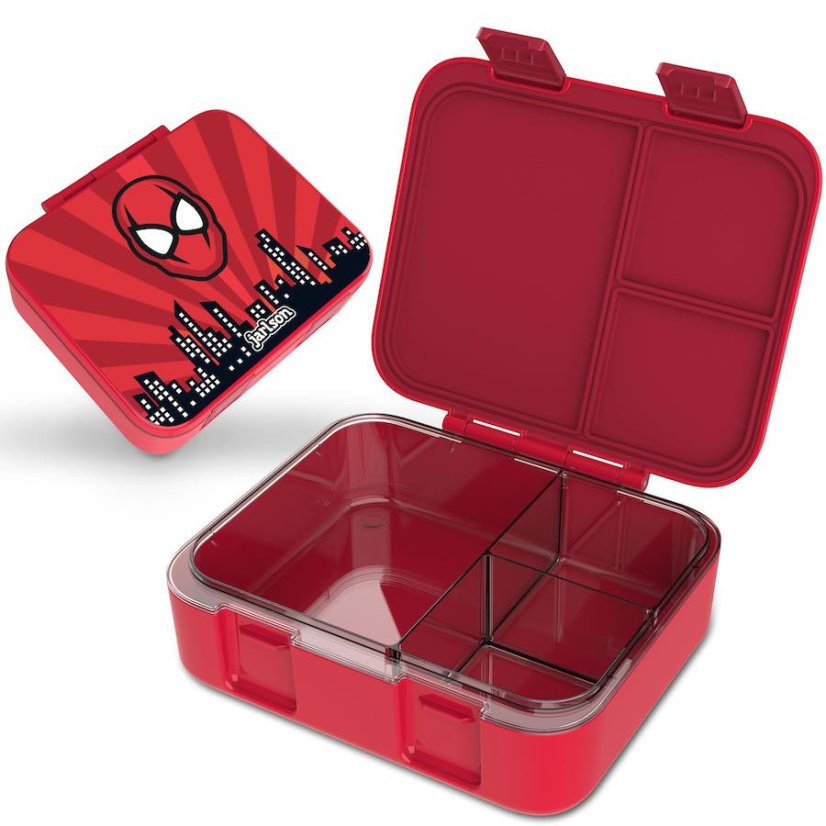 Box na svačinu JARLSON MILI Superhero červený