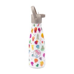 Dětská nerezová termolahev COOL BOTTLES Kids Crazy skulls třívrstvá 260ml 3D