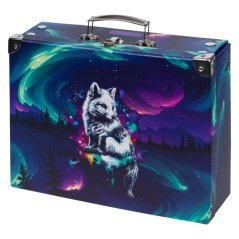 BAAGL Skladací školský kufrík Aurora s kovaním - Baagl