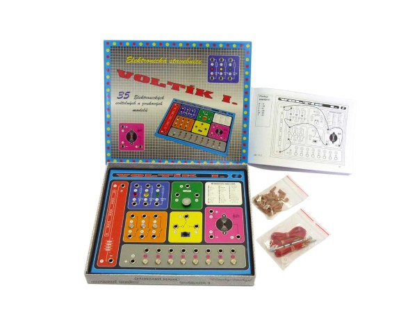 Voltík I. společenská hra na baterie v krabici 26,5x22,5x3,5cm - Voltik toys