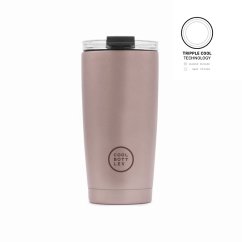 Nerezový termohrnek COOL BOTTLES Metallic Rose třívrstvý 550ml