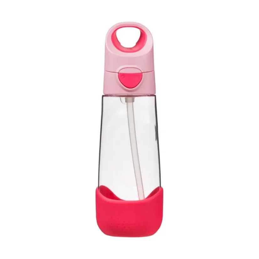 B.Box láhev na pití s brčkem 600 ml – Flamingo Fizz