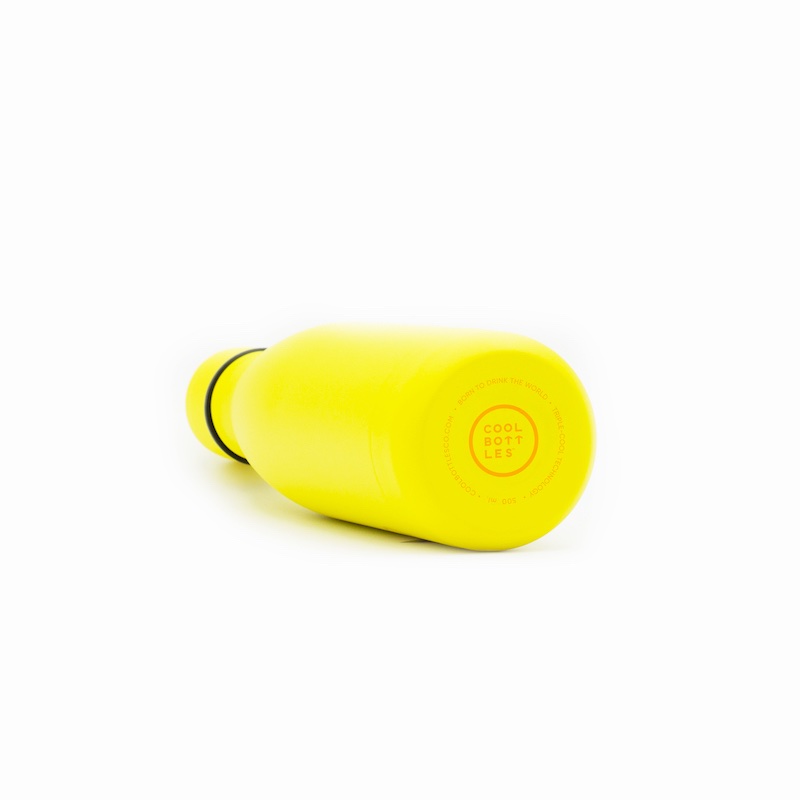 Nerezová termolahev COOL BOTTLES Neon Yellow třívrstvá 500ml