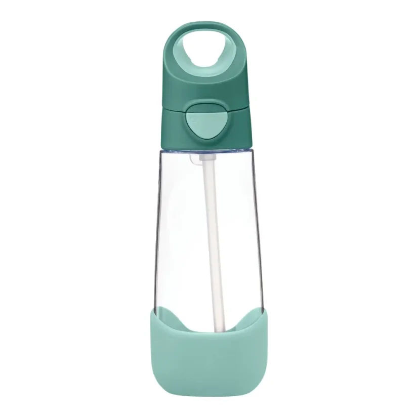 B.Box láhev na pití s brčkem 600 ml – Emerald Forest
