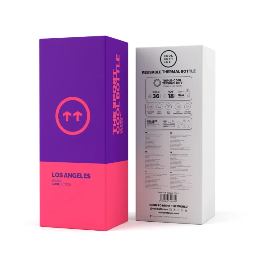 Nerezová termolahev Cool Bottles Sport Los Angeles 500 ml