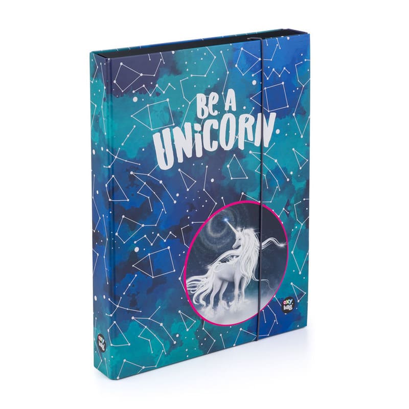 Box na sešity A4 Oxybag Jumbo OXY Style Mini Unicorn Pattern