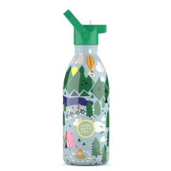 Dětská nerezová termolahev COOL BOTTLES Kids Outdoor Adventure třívrstvá 500 ml 3D