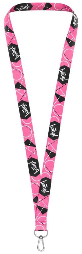 Přívěsek na klíče Baagl dlouhý – lanyard, růžový