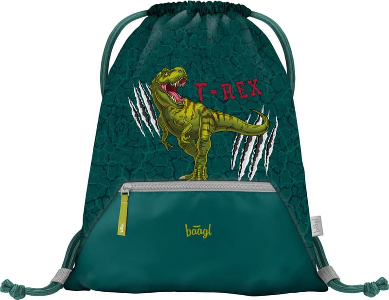 Školní batoh v setu Baagl Airy T-REX - 3 díly