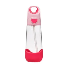 B.Box láhev na pití s brčkem 600 ml – Flamingo Fizz