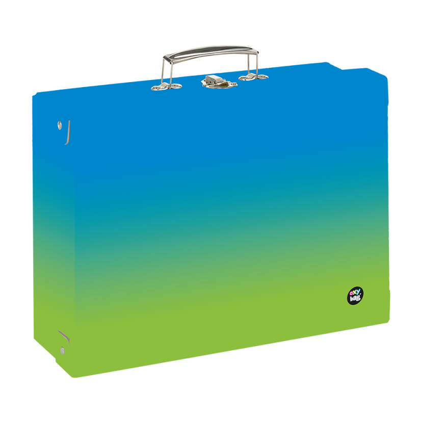 Kufřík lamino hranatý A4 OXY Ombre Blue- green - Oxybag (Karton P+P)