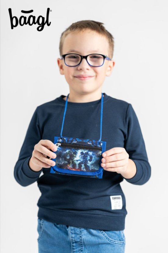 BAAGL Peňaženka na krk Roboty - Baagl