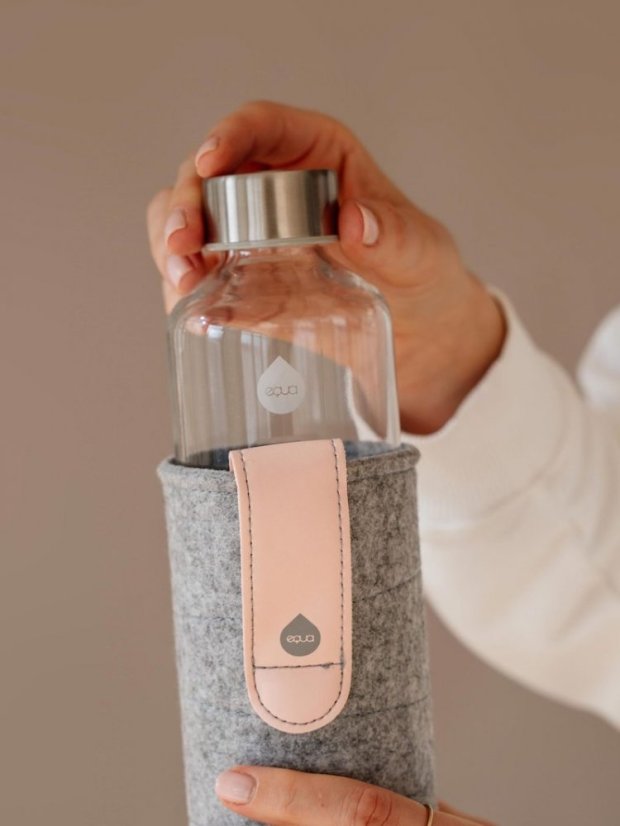 Láhev na pití Equa Mismatch Pink Breeze 750 ml s plstěným obalem