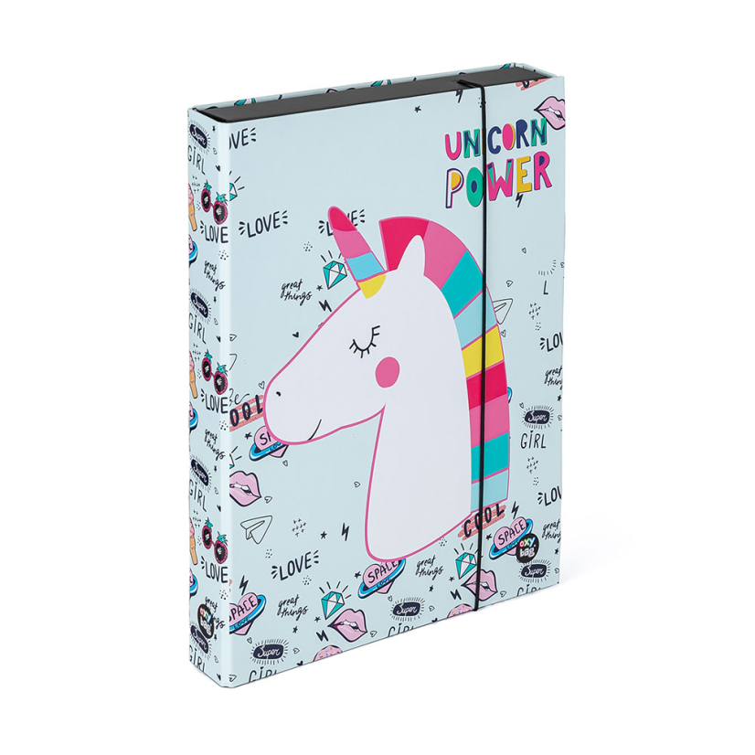 Box na sešity A4 Jumbo Unicorn iconic - Oxybag (Karton P+P)