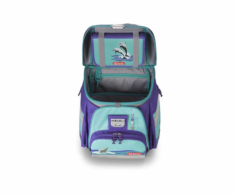 Školská aktovka v sade Step by Step TOUCH Dolphins, certifikát AGR - 5 kusov