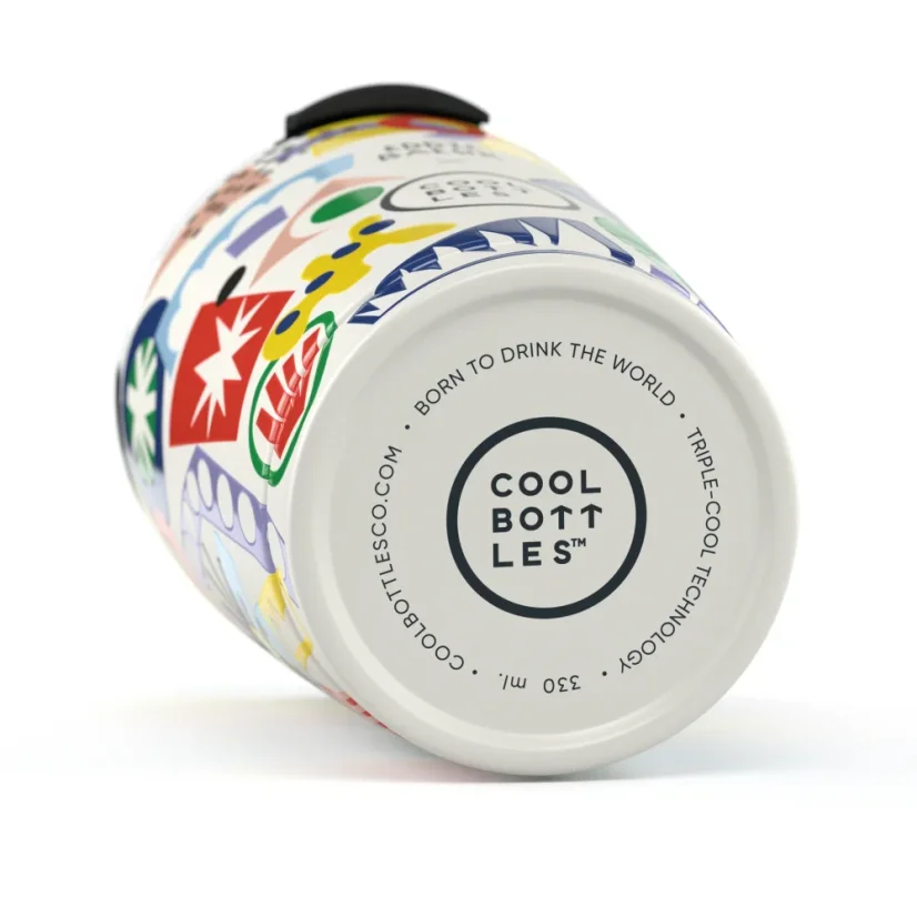 Nerezový termohrnek Cool Bottles Xclusive! Eddie Baehr - Electric Garden 330 ml