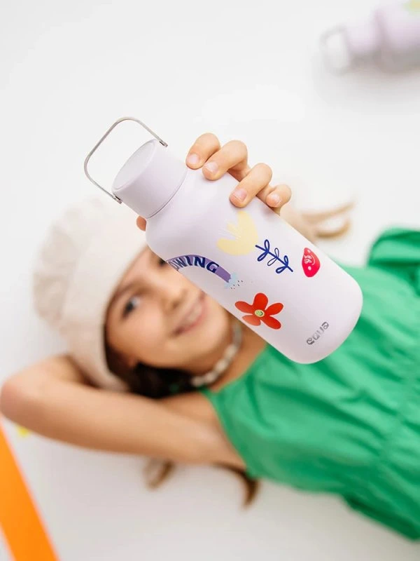 Nerezová láhev na pití Equa Timeless Flower Power 600 ml
