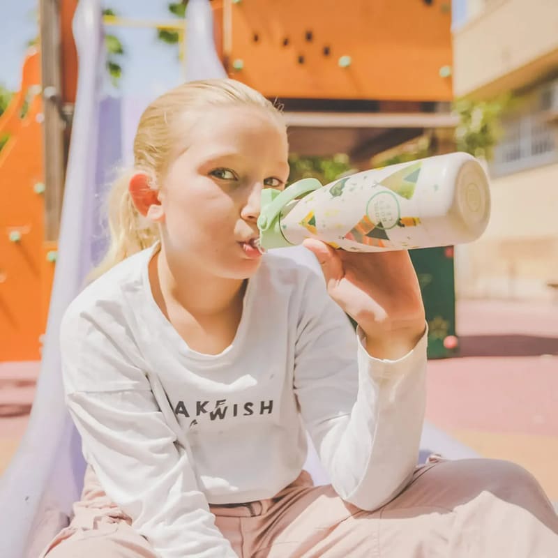 Dětská nerezová termolahev COOL BOTTLES Kids Indian Tribe třívrstvá 260ml 3D