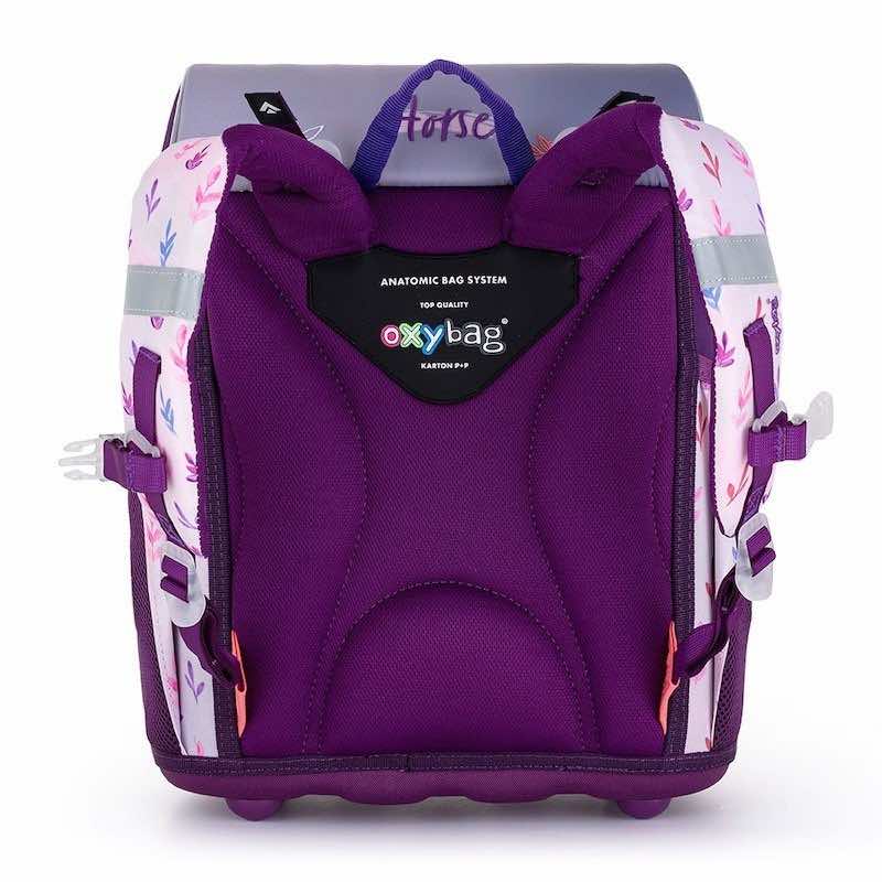 Školní aktovka v setu pro prvňáčky Oxybag PREMIUM Koně - 3 díly