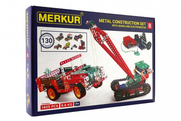 Stavebnice Merkur 8 130 modelů 1405 ks