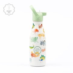 Dětská nerezová termolahev COOL BOTTLES Kids African Safari třívrstvá 260ml 3D - 2. jakost