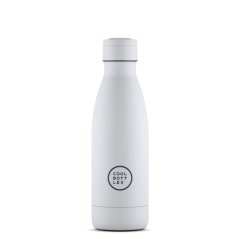 Nerezová termolahev COOL BOTTLES Mono White třívrstvá 350 ml