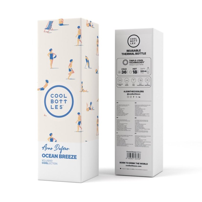 Nerezová termolahev Cool Bottles Xclusive! Ocean Breeze třívrstvá 500 ml