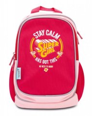 Dětský předškolní batoh Baagl Supergirl – STAY CALM