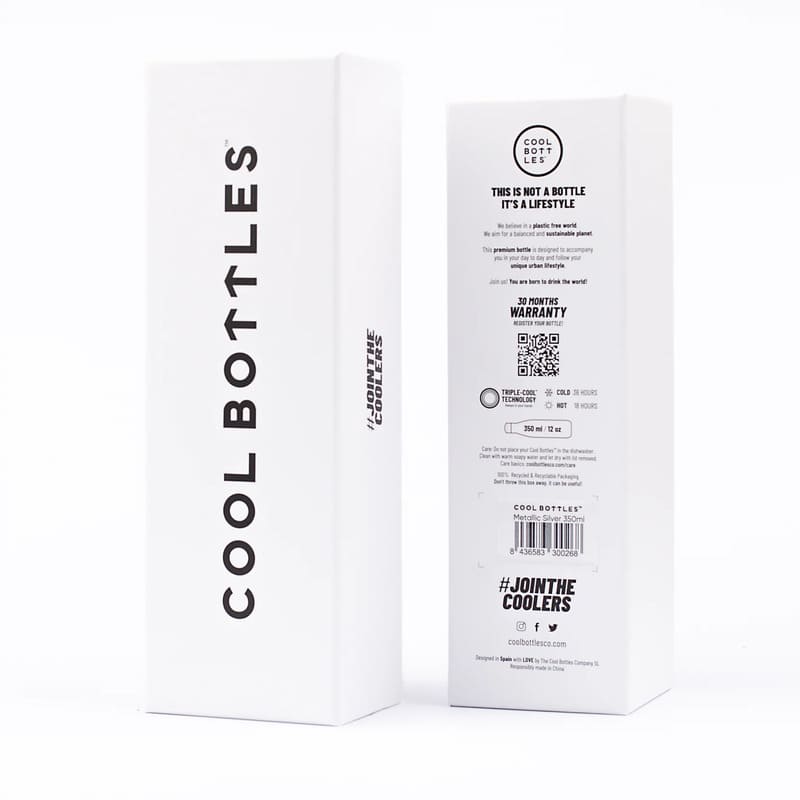Nerezová termolahev COOL BOTTLES Pastel Green třívrstvá 350ml