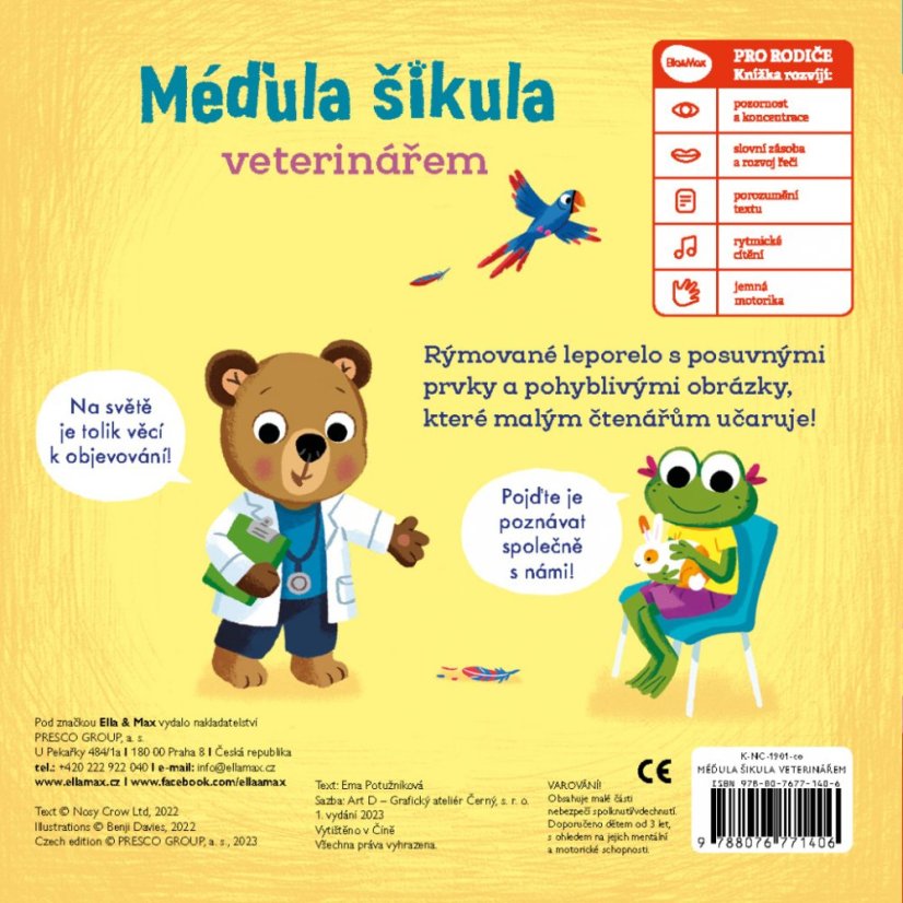 MÉĎULA ŠIKULA VETERINÁŘEM – Obrázky s pohyblivými prvky - Baagl