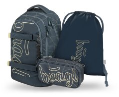 BAAGL SET 3 Skate Max Wave: batoh, penál, sáček GRS - Baagl