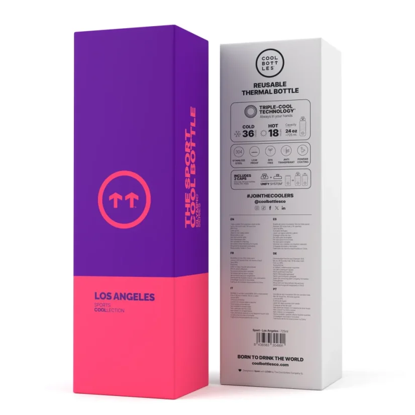 Nerezová termolahev Cool Bottles Sport Los Angeles 725 ml