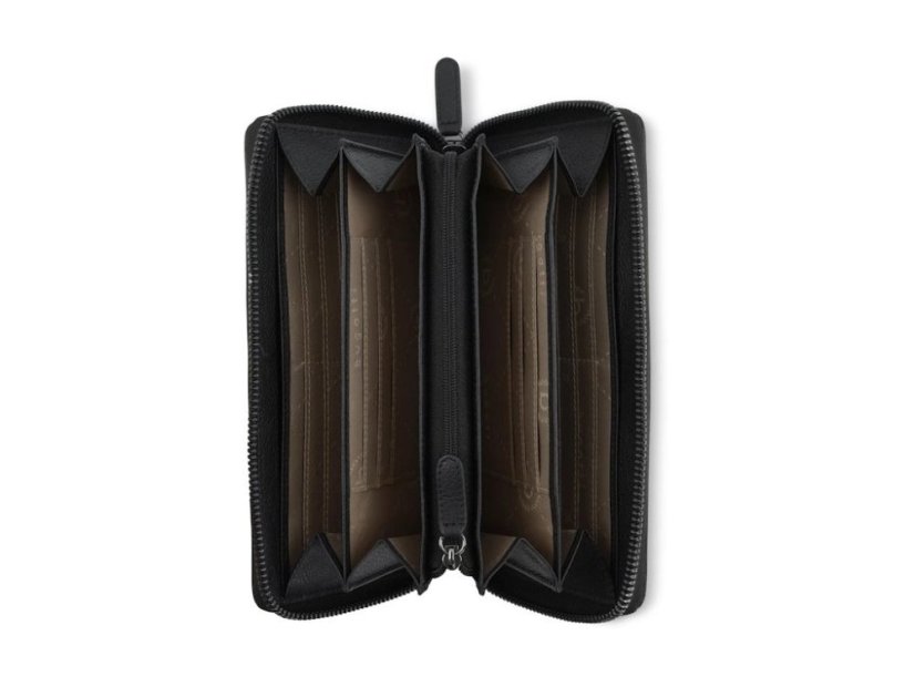 Dámská kožená peněženka Bugatti Mira velká černá zipová