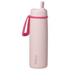 B.Box nerezová termoláhev s brčkem 690 ml - Pink Paradise