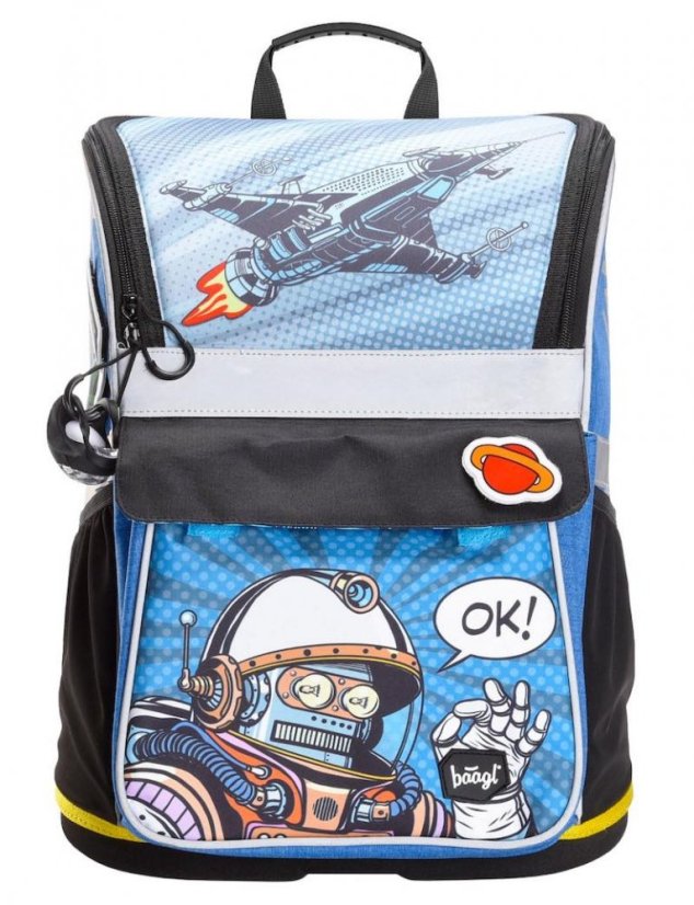 Školská aktovka pre prvákov Baagl Zippy Spaceman