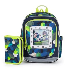 Školní batoh v setu Topgal PixelArt World ENDY 24015 SET SMALL